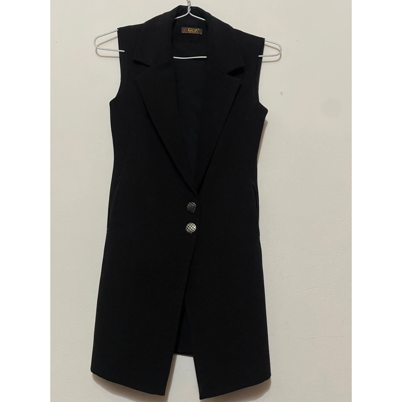 Áo khoác vest cộc tay dáng dài size S 509137