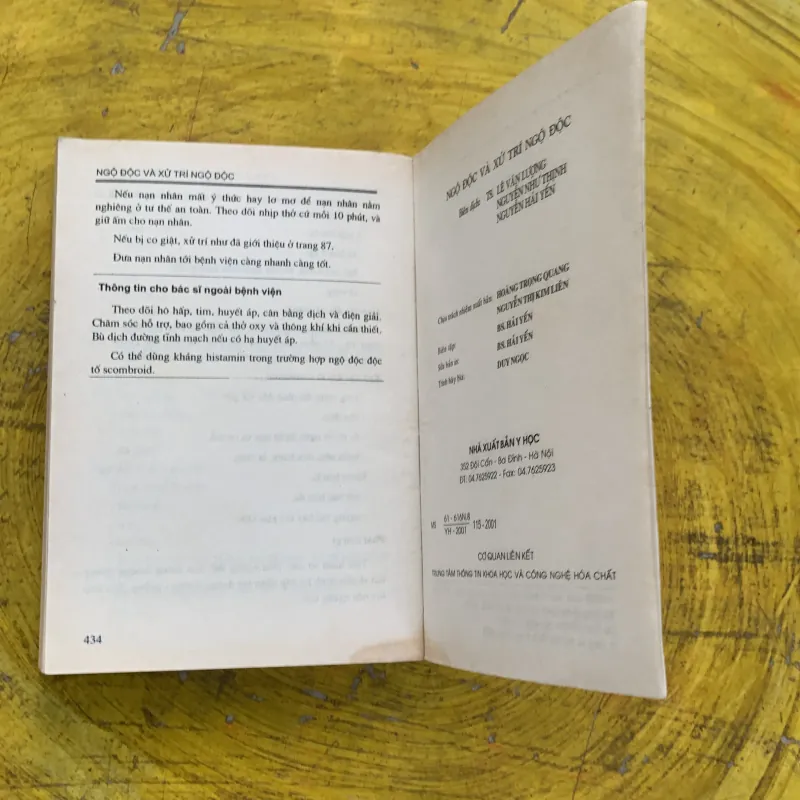 NGỘ ĐỘC VÀ XỬ TRÍ NGỘ ĐỘC - dịch từ nước ngoài 788434