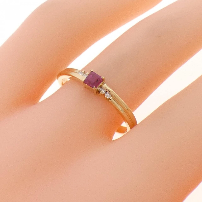 Nhẫn Ruby K18YG 0.15CT - Hàng hiệu Chính hãng 849814