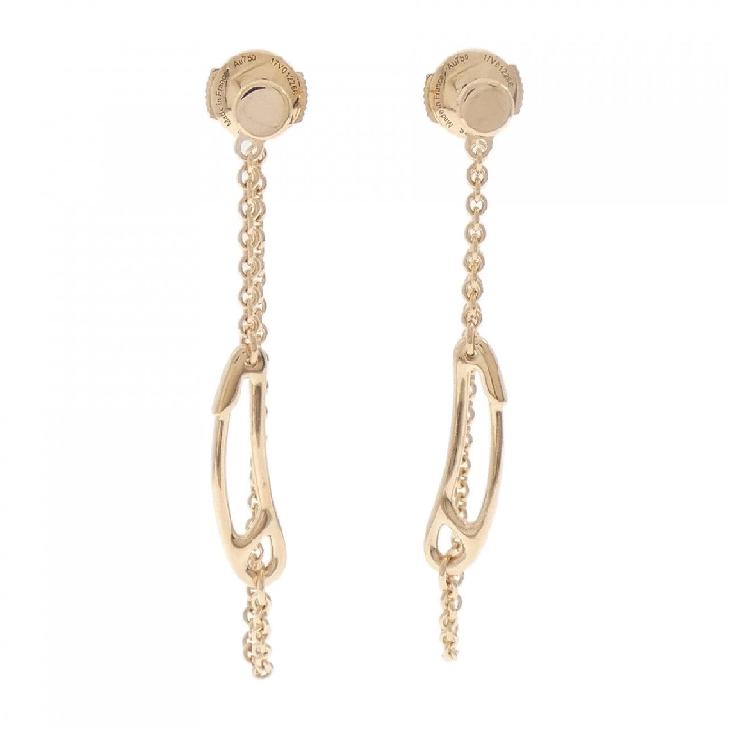 Khuyên tai mini punk Chaine d'Ancre của Hermès - Hàng hiệu Authentic 843493