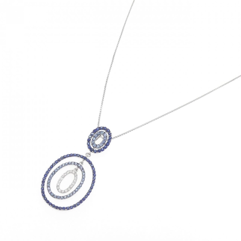 750WG/K18WG Dây chuyền Sapphire 2.65CT - Hàng hiệu Chính hãng 861437