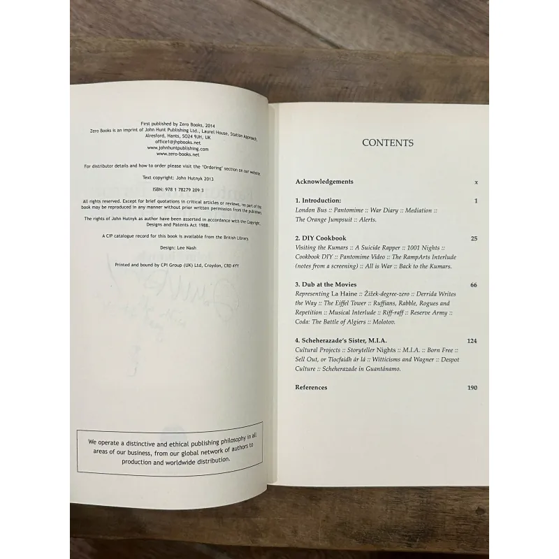 Pantomime Terror: Music and Politics – John Hutnyk (Signed) 734850