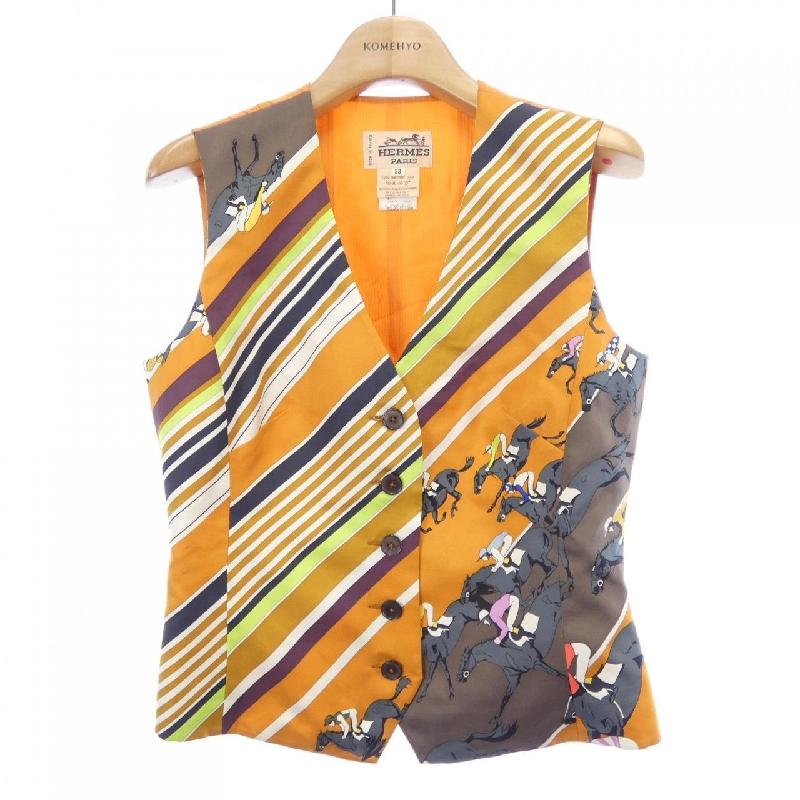 HERMES LES COURSES Áo gile - Hàng hiệu Authentic 815329