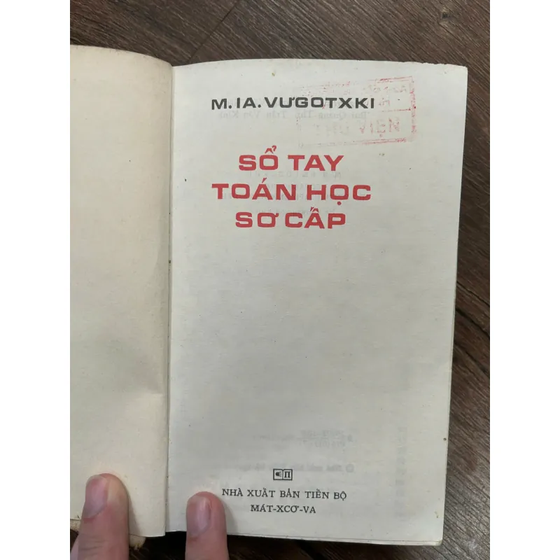 Sổ tay Toán học sơ cấp – M.I.A. Vugotxki 739644