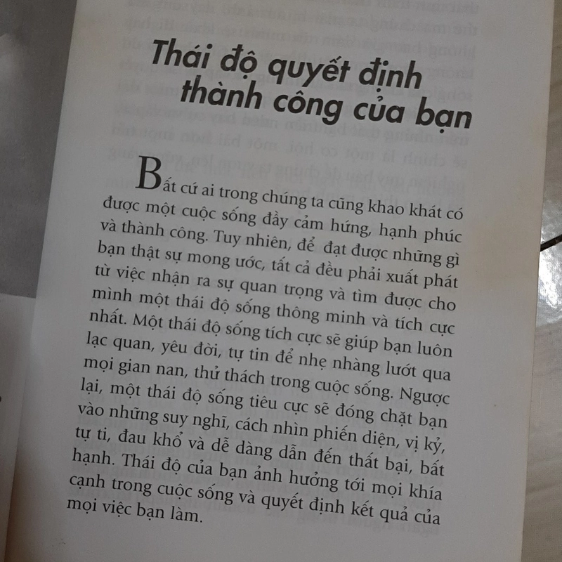 Thay đổi thái độ thay đổi cuộc đời 324549