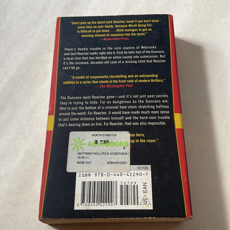 Worth dying for - Lee Child 525054