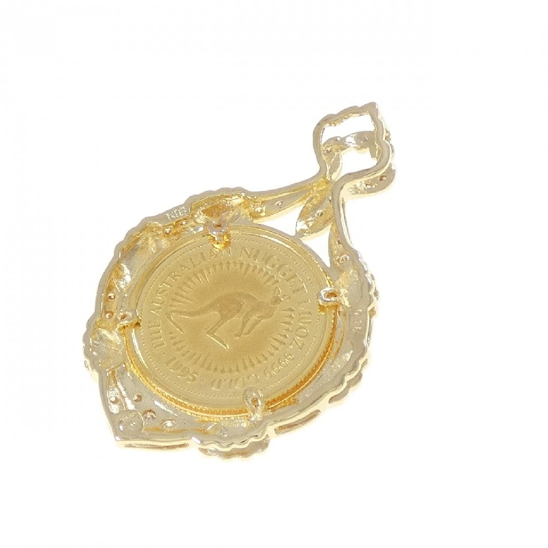 K18YG(枠) Kim cương Coin 0.15CT Mặt dây chuyền - Hàng hiệu Chính hãng 865616