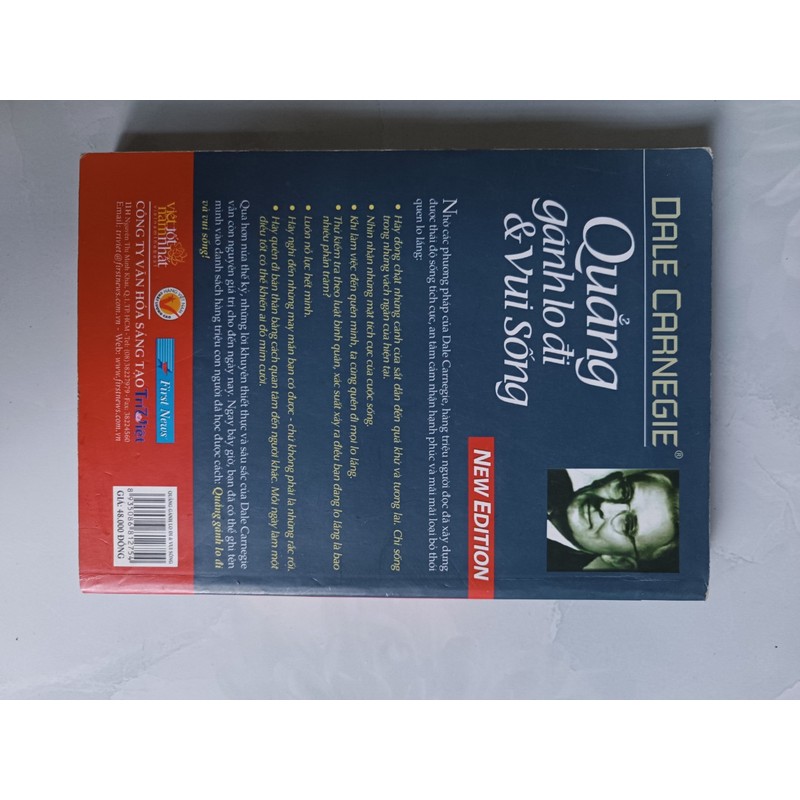 Quẳng gánh lo đi và vui sống - Dale Carnegie (mới 95%) 160797