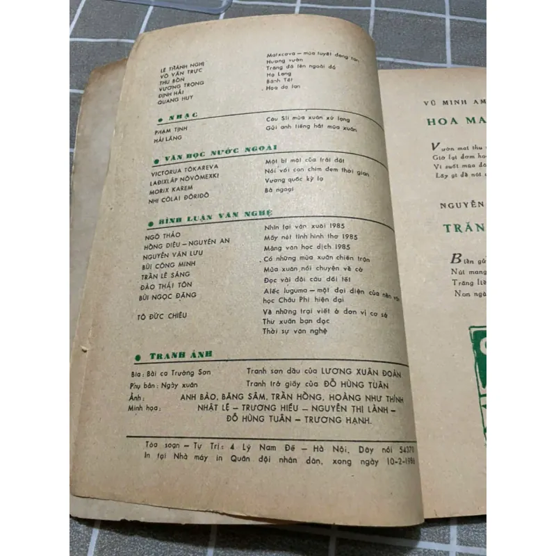 BÁO TẾT - TẠP CHÍ VĂN NGHỆ QUÂN ĐỘI- SỐ XUÂN 1986 556934