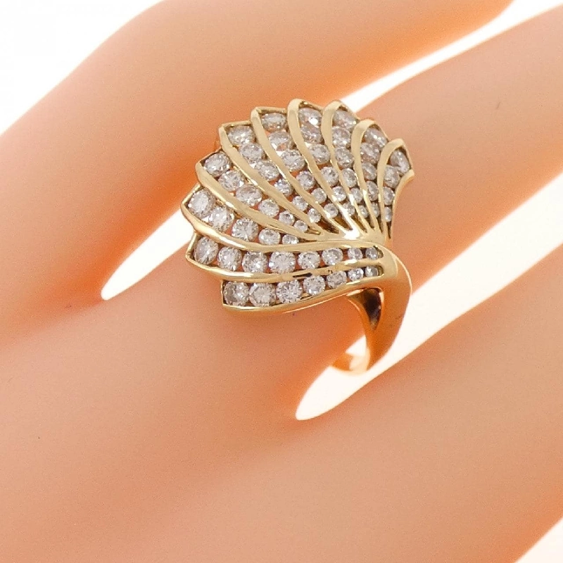 Nhẫn kim cương K18YG 1.07CT 670357