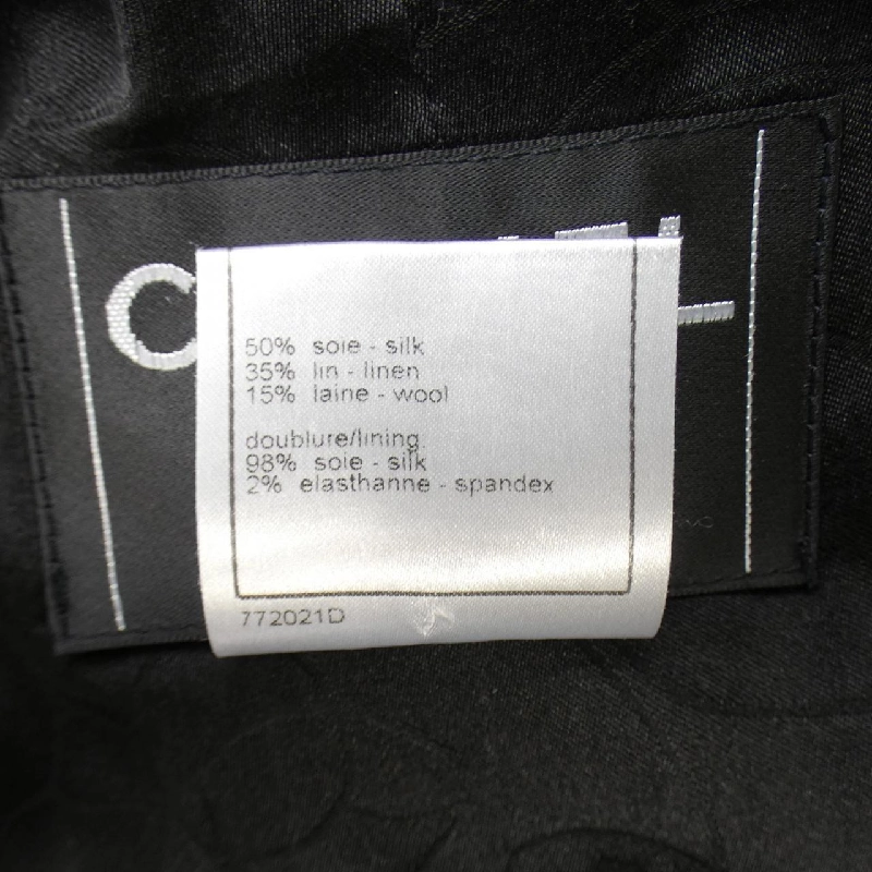 【Mã giảm giá】Áo khoác không cổ CHANEL 639215