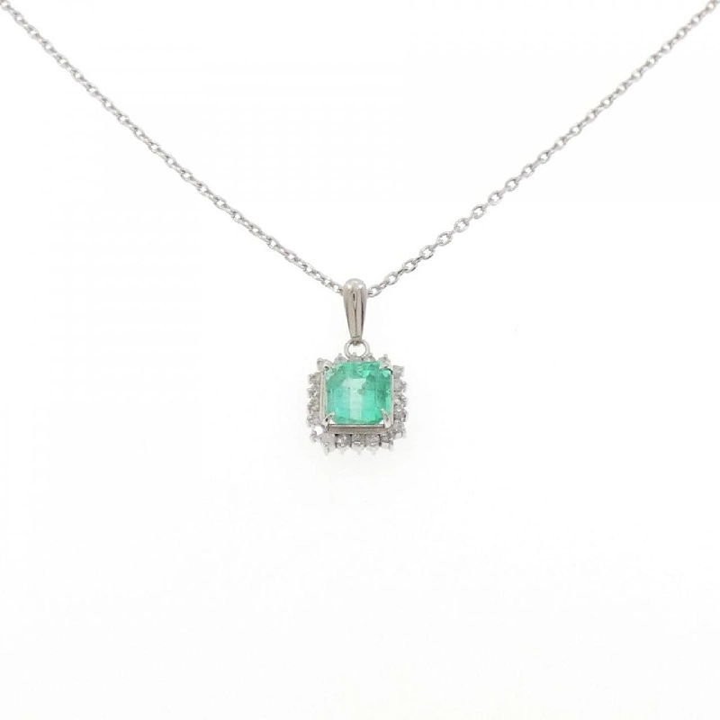 Dây chuyền Emerald PT900/PT850 1.34CT - Hàng hiệu Chính hãng 858205