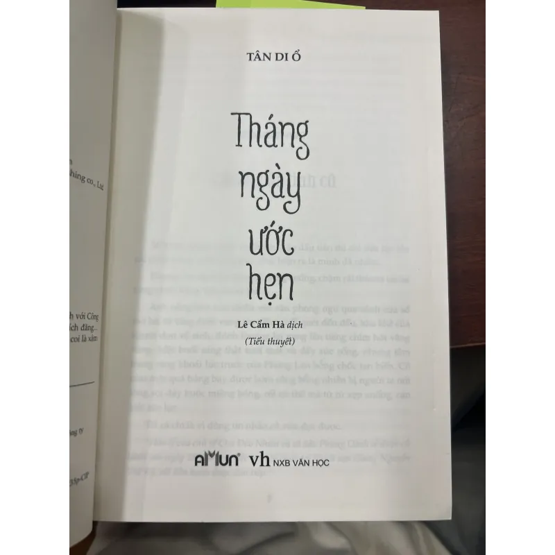 THÁNG NGÀY ƯỚC HẸN - TÂN DI Ổ 1010291