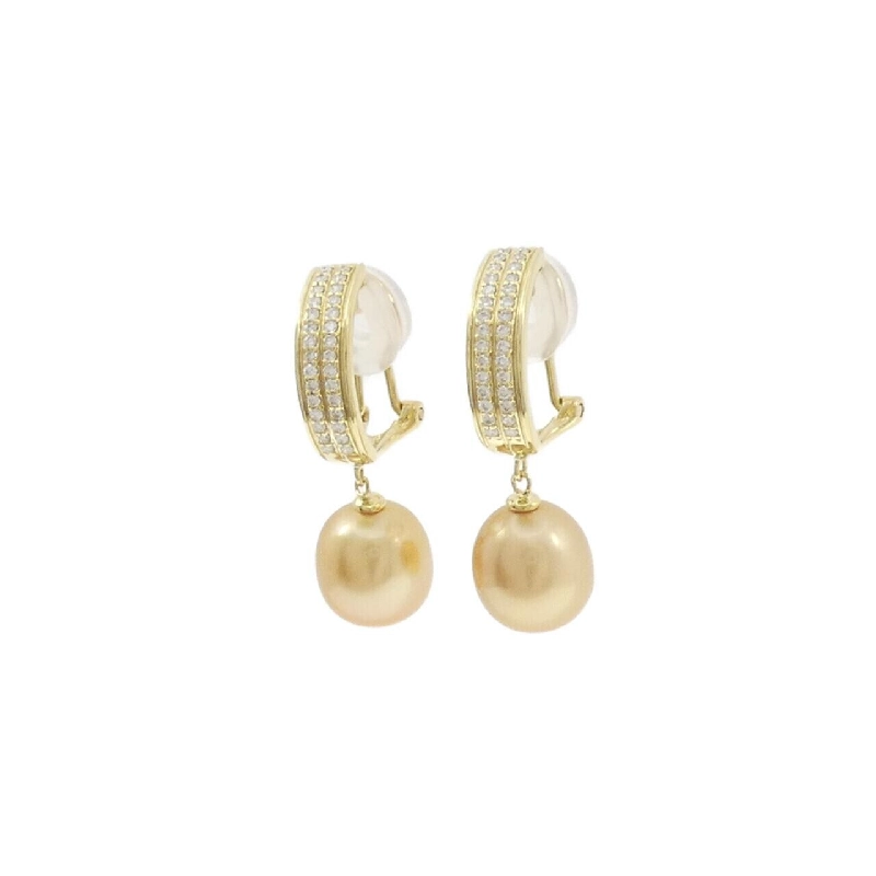 K18YG Bạch Ngọc Trai Bông Tai 9.4mm - Hàng hiệu Chính Hãng 864759