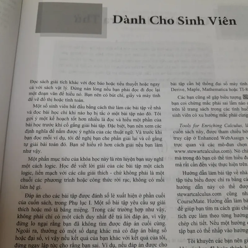 CENGAGE Learning- GIẢI TÍCH Tập 1. CALCULUS 7e. Tác giả Giáo sư James Stewart 726614