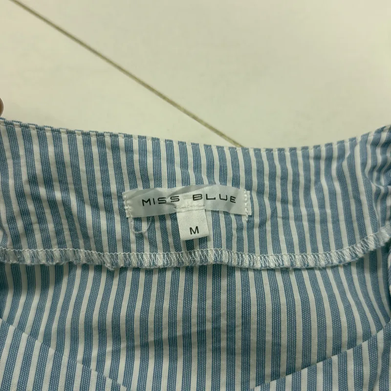 Áo sơ mi Blue tay phồng tặng sơ mi tay ngắn 740949