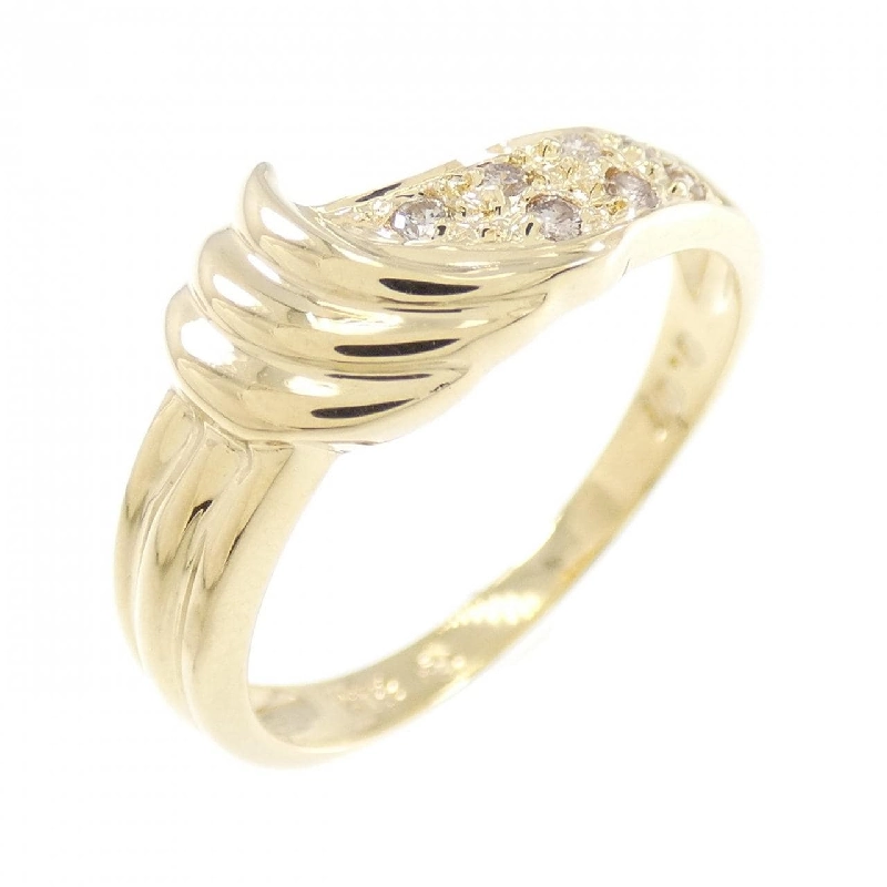 Nhẫn kim cương K18YG 0.07CT 670196