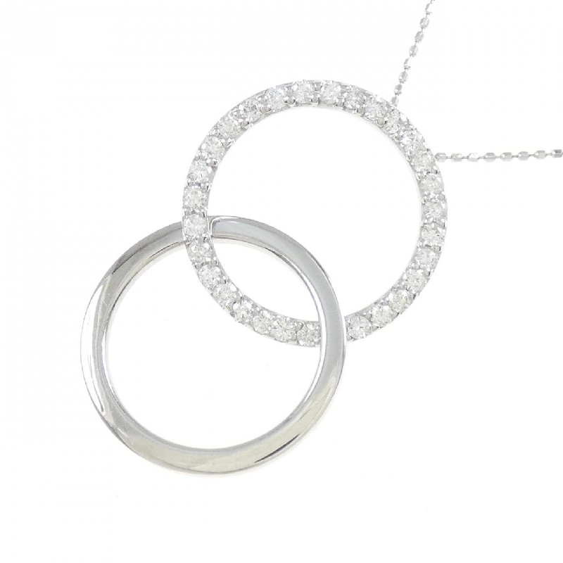 K18WG/750WG Dây chuyền kim cương 0.65CT - Hàng hiệu Authentic 863379