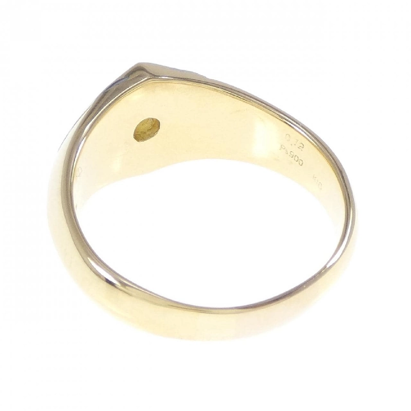 Nhẫn kim cương K18YG/PT900 0.12CT 667065