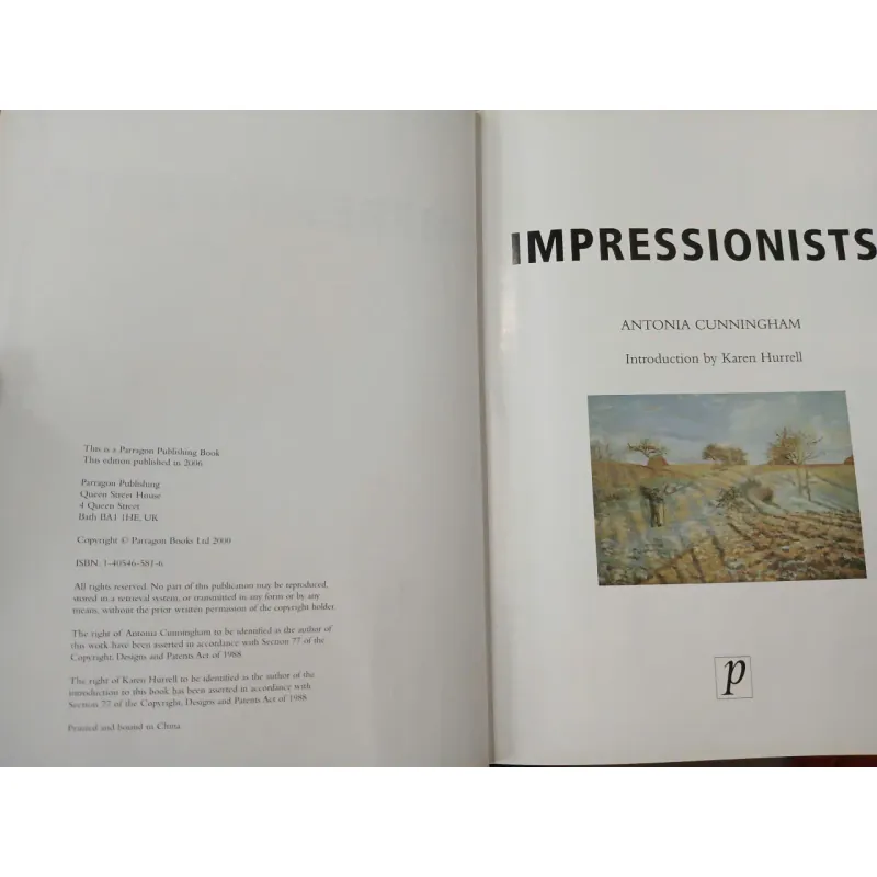 IMPRESSIONISTS (TRƯỜNG PHÁI ẤN TƯỢNG) [BÌA CỨNG] - ANTONIA CUNNINGGHAM 1023035
