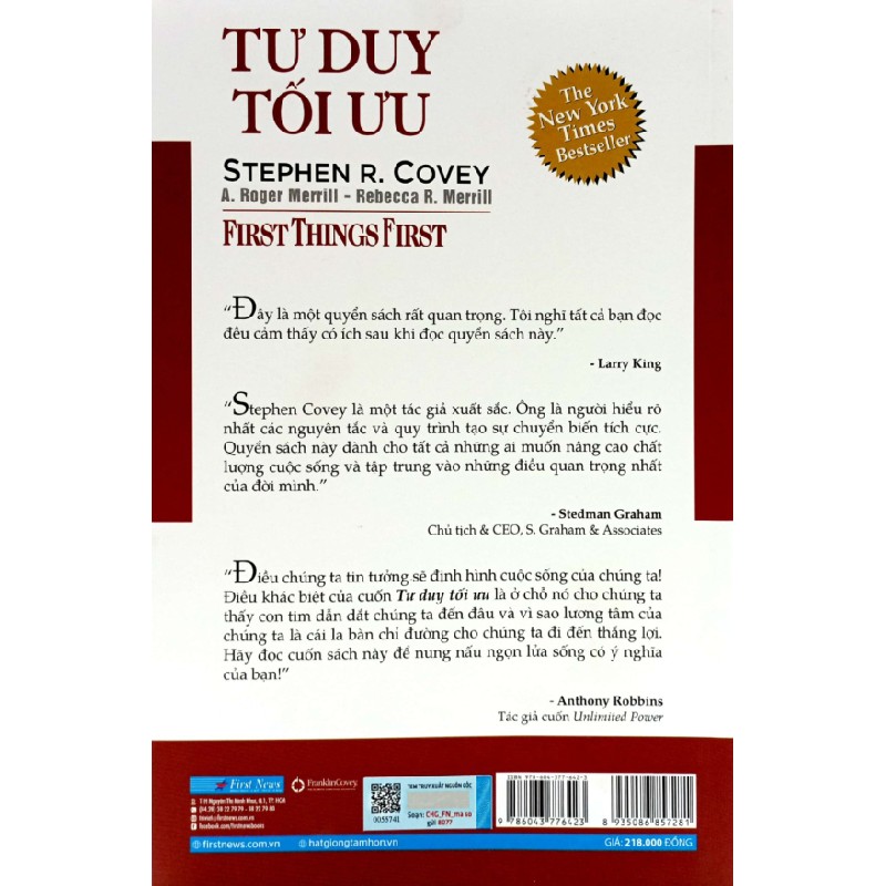 Tư Duy Tối Ưu - Stephen R. Covey, A. Roger Merrill, Rebecca R. Merrill 27828