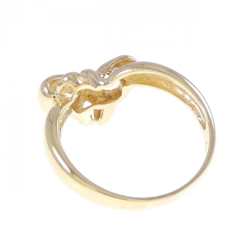 Nhẫn kim cương K18YG hình ruy băng 0.03CT 668260