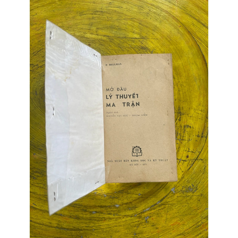 MỞ ĐẦU LÝ THUYẾT MA TRẬN- R BELLMAN 544512
