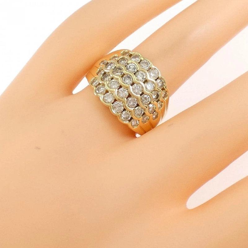 Nhẫn kim cương K18YG 2.07CT - Hàng hiệu Authentic 853128