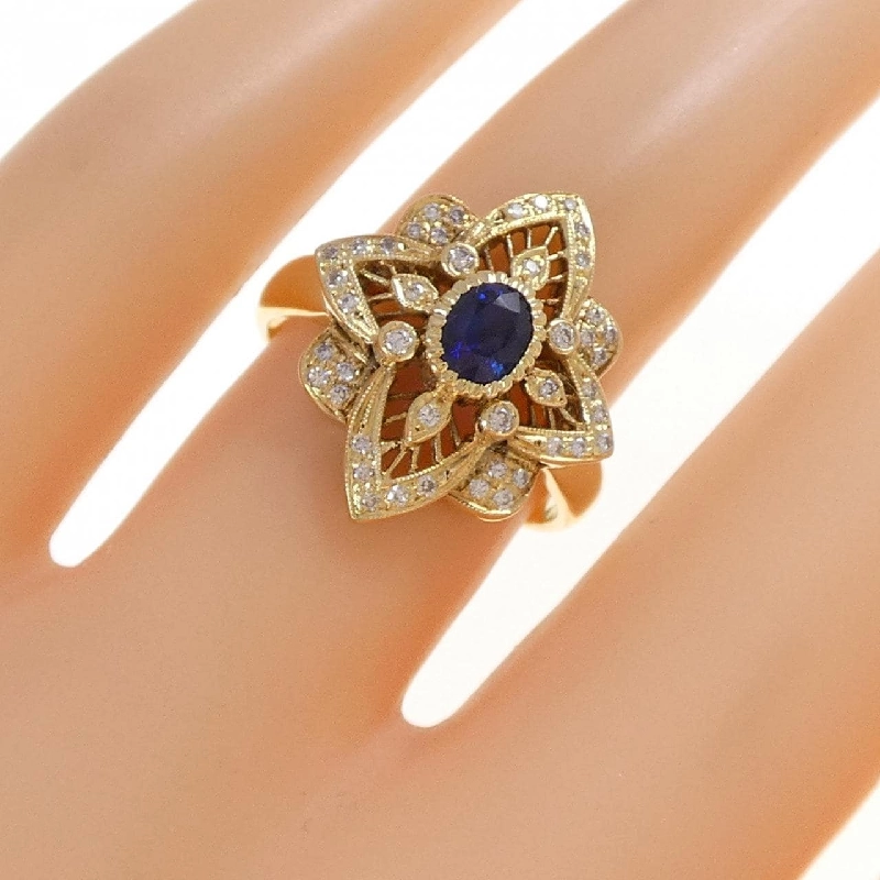 Nhẫn Sapphire K18YG 0.42CT - Hàng hiệu Chính hãng 853762