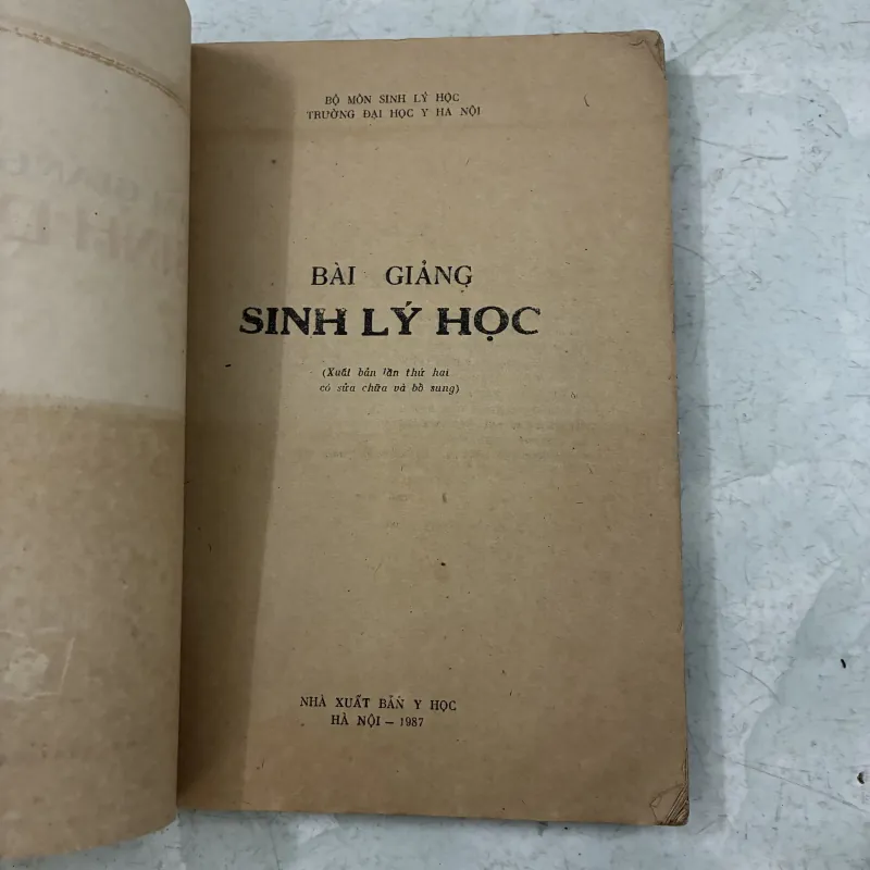 Bài giảng Sinh lý học - 1987s 1013292