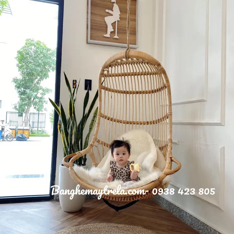 Ghế xích đu mây treo 1001400