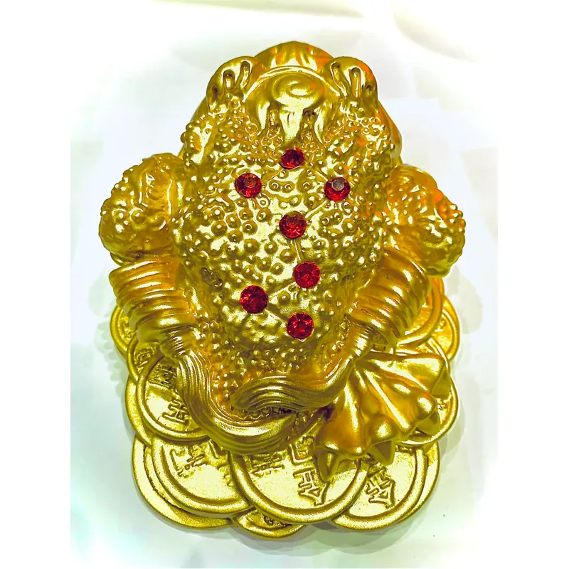 Tượng Thiềm Thừ / Cóc ngậm tiền / Cụ khiết - Địa lý  Lạc Việt -11x9x7 607493