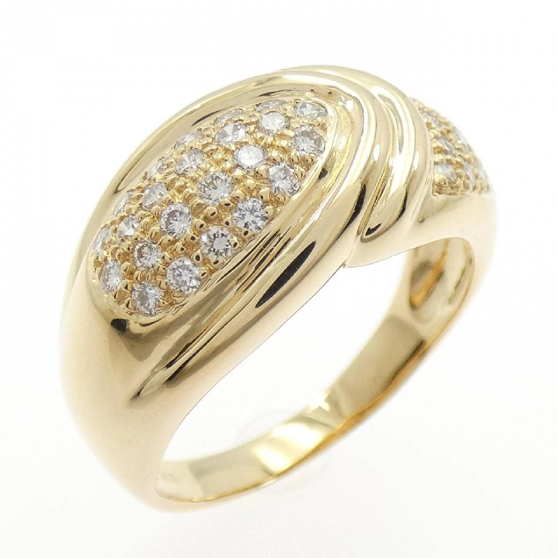 Nhẫn kim cương Pavé K18YG - Hàng hiệu Authentic 848676