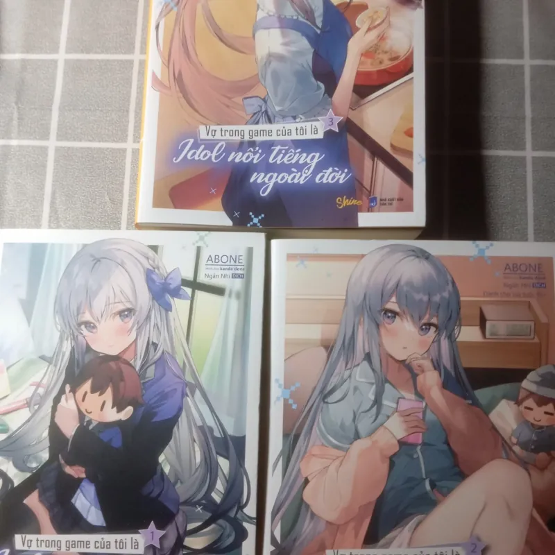 Combo 3 quyển Light novel Vợ trong game của tôi là Idol nổi tiếng ngoài đời . Tập 1-3 787403
