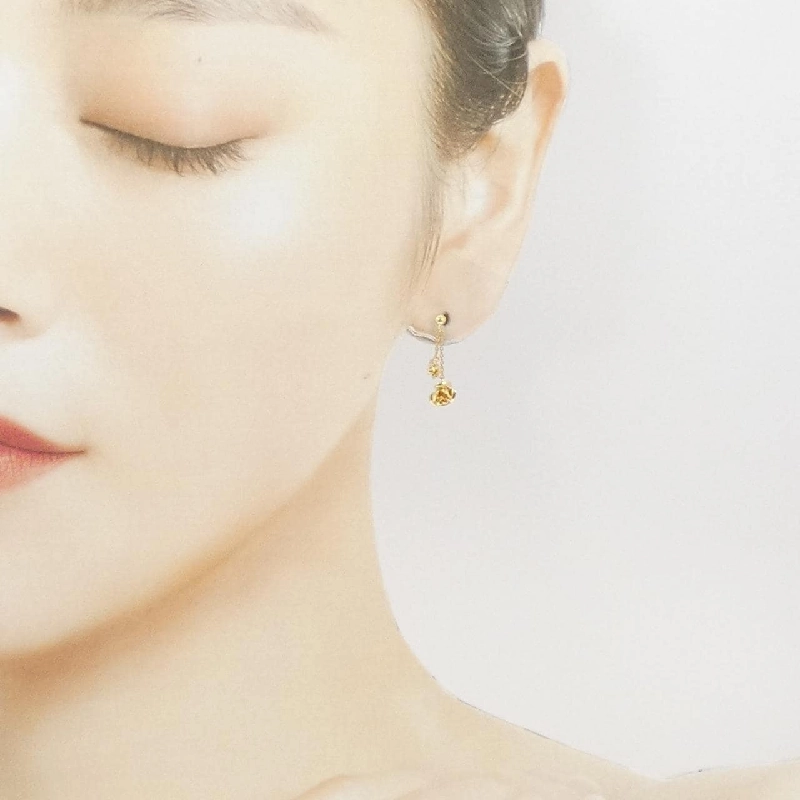 K18YG Bông tai hồng - Hàng hiệu Authentic 865834