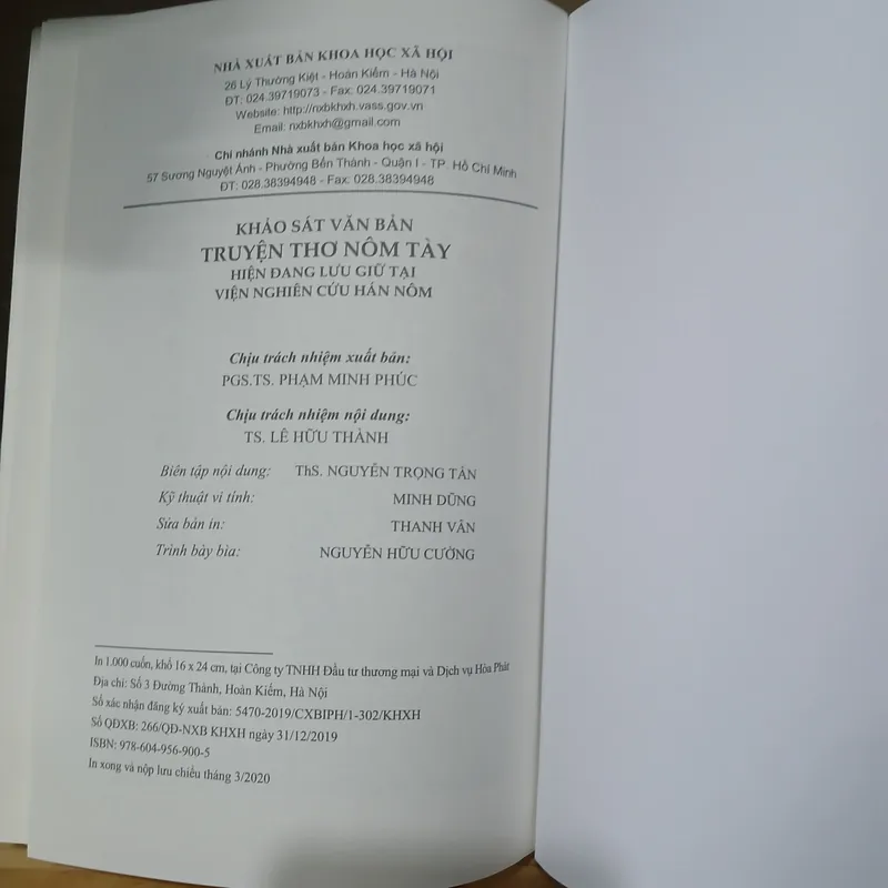 Khảo Sát Văn Bản Truyện Thơ Nôm Tày - Hoàng Phương Mai 599888