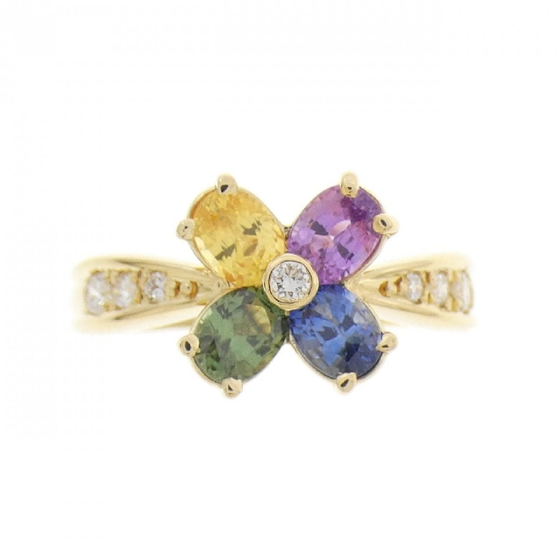 Nhẫn Sapphire Hoa K18YG 1.29CT - Hàng hiệu Chính hãng 853681