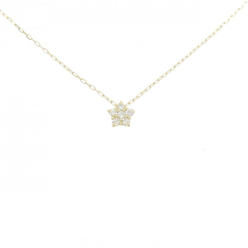 K18YG Ngôi sao Kim cương Dây chuyền 0.10CT - Hàng hiệu Chính hãng 862784