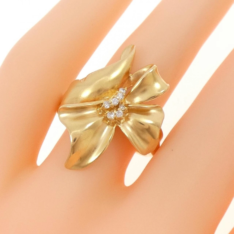 Nhẫn kim cương K18YG 668858