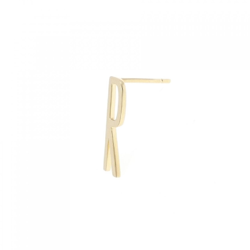 Biju de M K18YG Khuyên tai chữ cái một bên - Hàng hiệu Authentic 846668