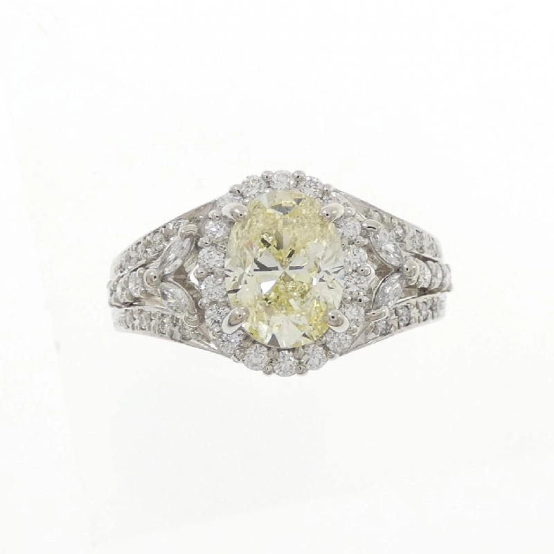 Nhẫn kim cương PT900 1.503CT LY SI1 cắt oval - Hàng hiệu Authentic 871447