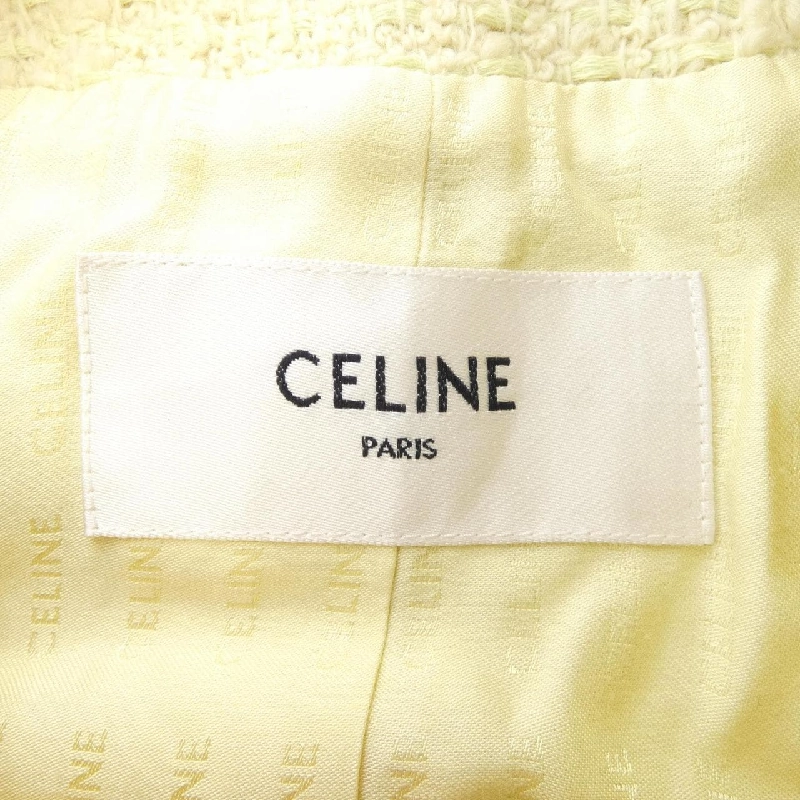 Celine CELINE Áo khoác không cổ 2V34O764L - Hàng hiệu Chính hãng 822509