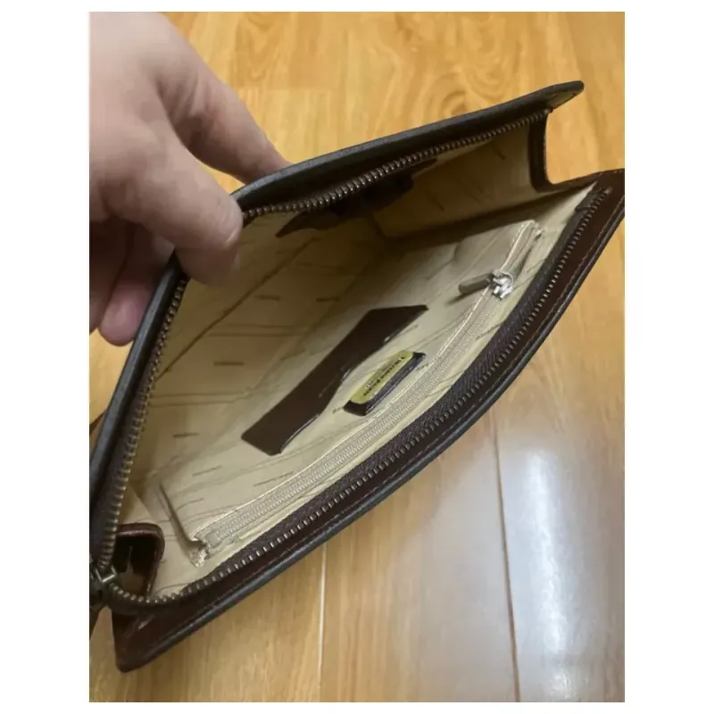 Clutch nam size 27*19*6 da thật 2hand 928778