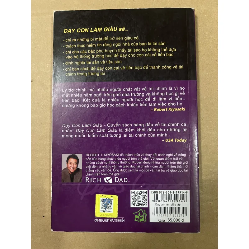 Dạy con làm giàu quyển 1 để không có tiền vẫn tạo ra tiền 1010396