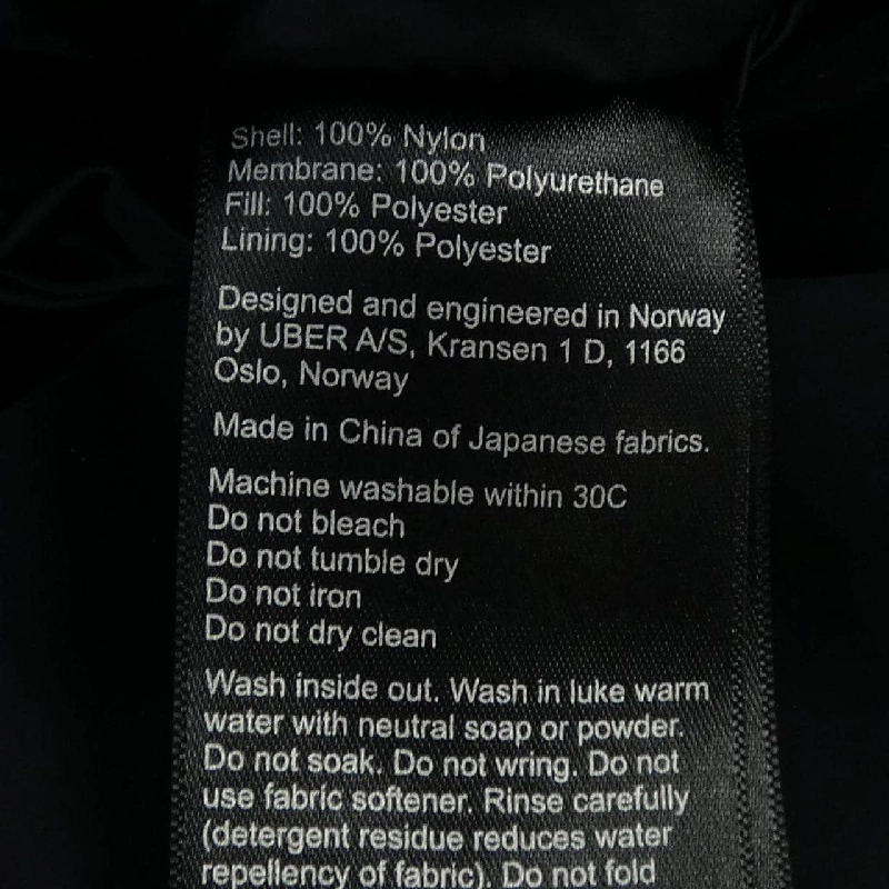 Áo khoác UBER - Hàng hiệu Authentic 882795