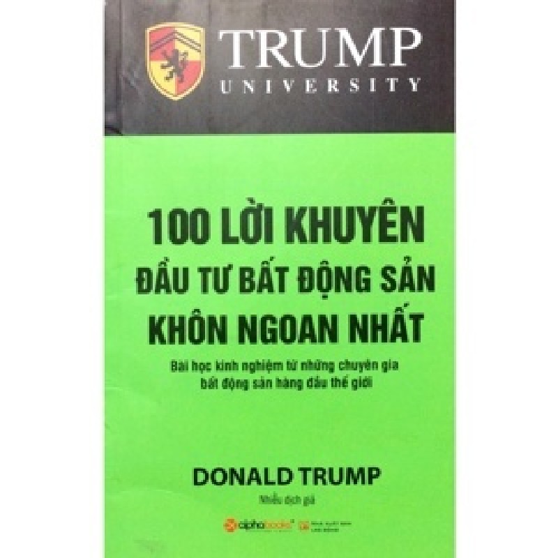 100 Lời khuyên đầu tư bất động sản - Donald J. Trump 25847