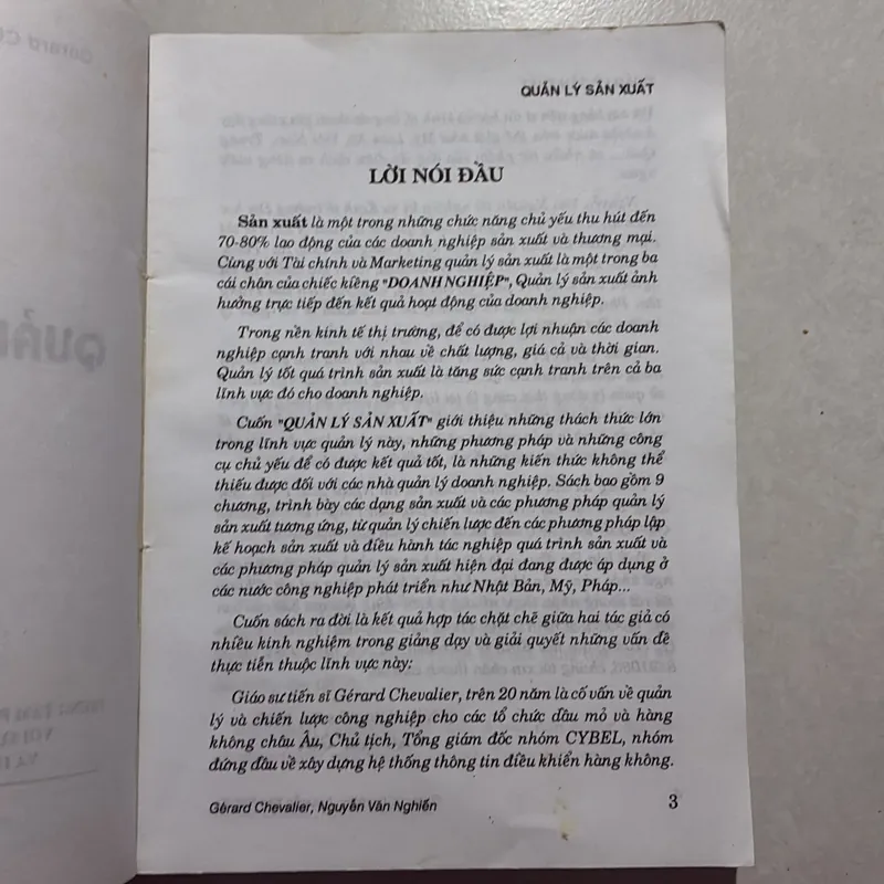 Quản lí sản xuất - Gérard Chevalier & Nguyễn Văn Nghiến 726982