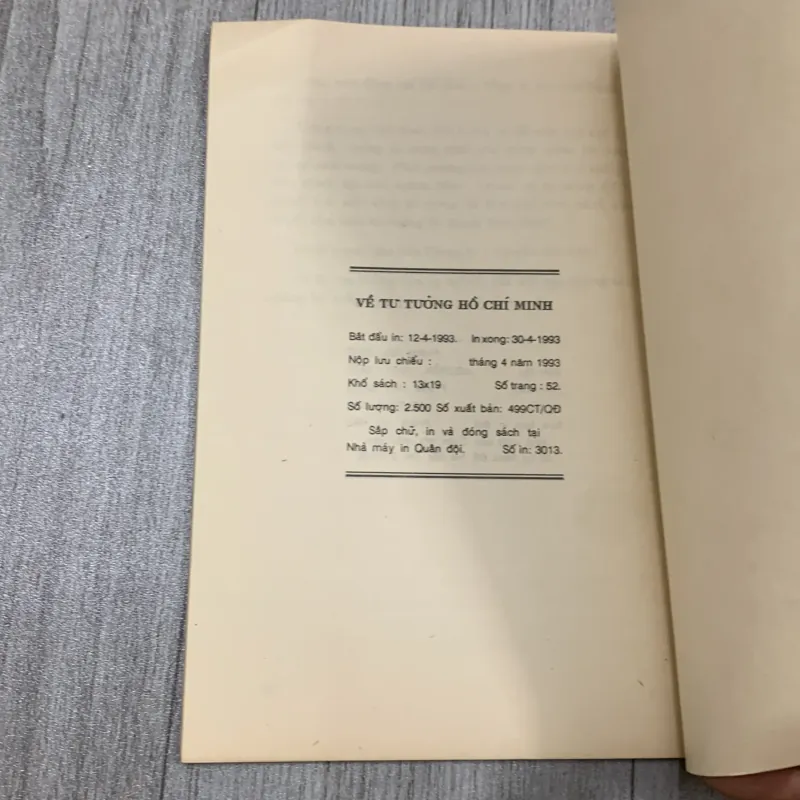 Về tư tưởng hồ chí minh - đại tướng võ nguyên giáp. 10a3 1025768