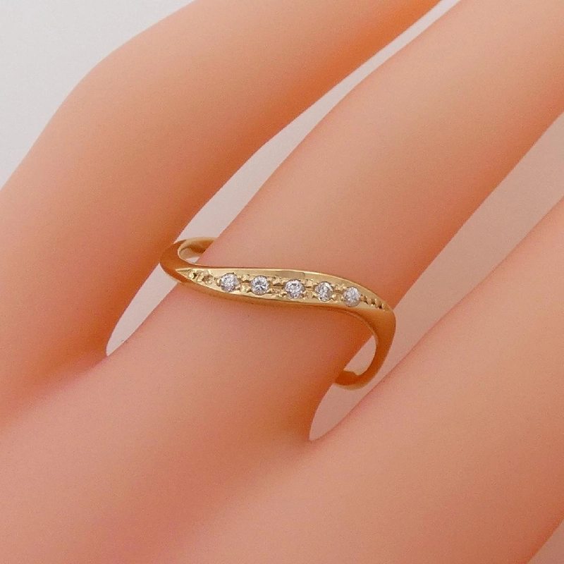 Nhẫn kim cương K18YG 0.05CT 670377