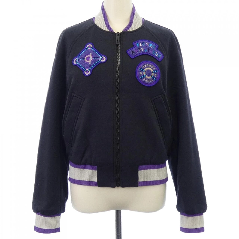 Áo khoác HERMES FIGURE ARTISTIQUE VARSITY EMBROIDE 3H4208DD - Hàng hiệu Chính hãng 820825